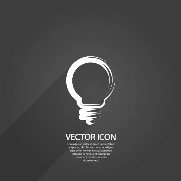 Icono de bombilla — Vector de stock