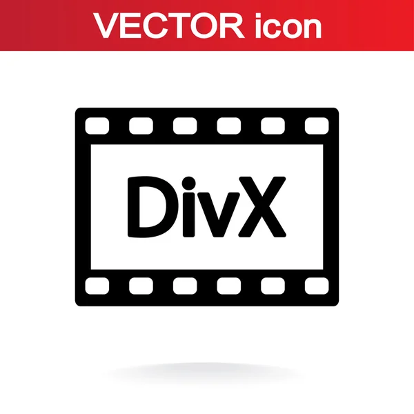 Icona video DivX — Vettoriale Stock