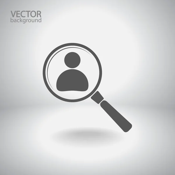 Buscando un icono de búsqueda de empleados — Archivo Imágenes Vectoriales