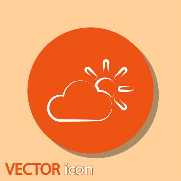 Pictogram van het web weer — Stockvector