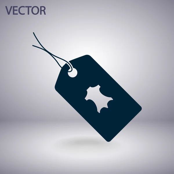 Läder tag ikonen — Stock vektor