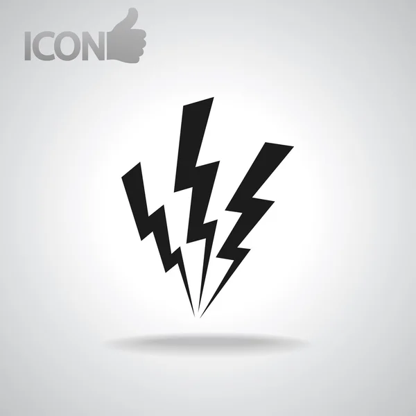 Lightning icon — Stock Vector