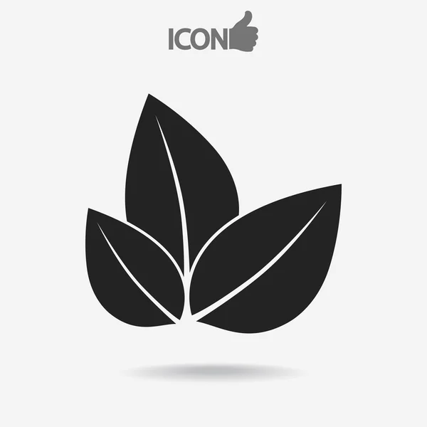 Icono de hoja — Vector de stock