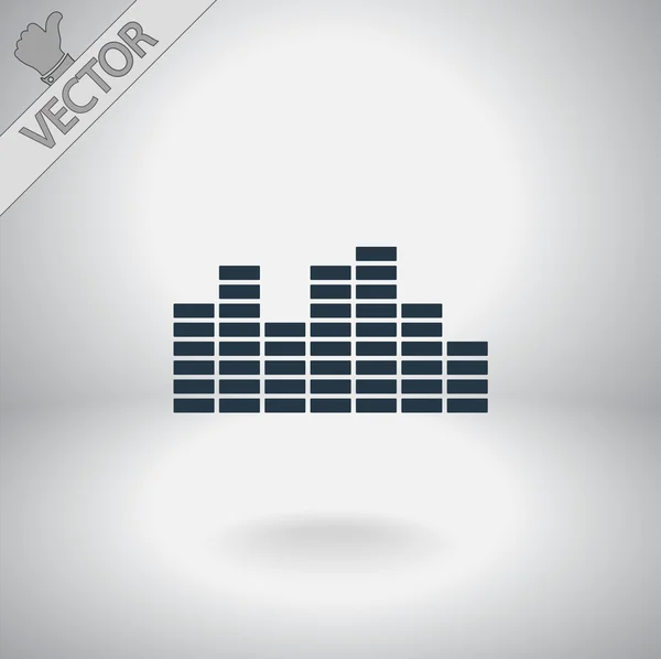 Soundwave music icon — Stock Vector