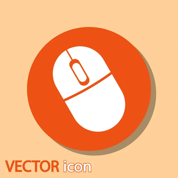 Icono del ratón ordenador — Vector de stock