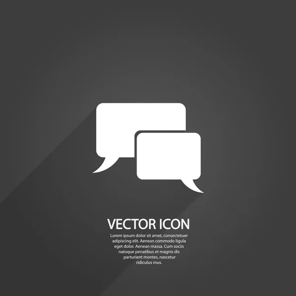 Discurso iconos de la burbuja — Vector de stock