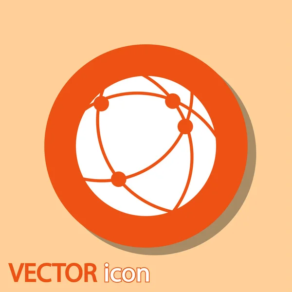 Global technology or social network icon — Stockový vektor