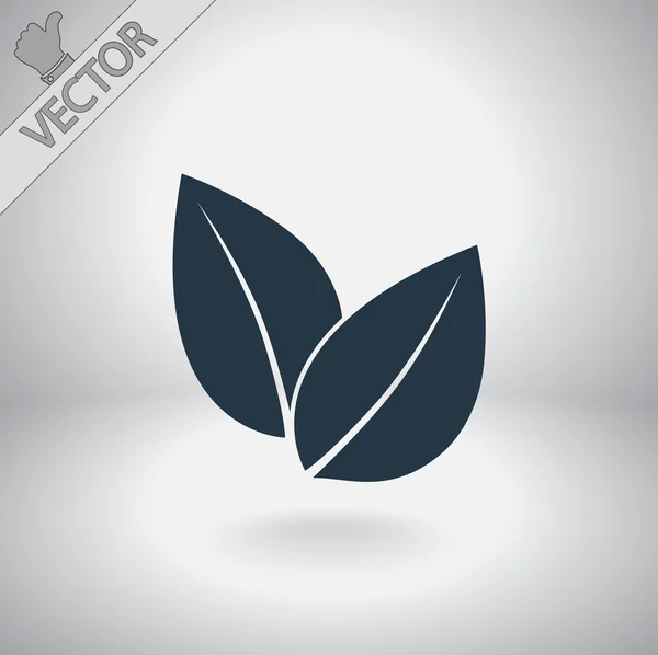 Icono de hoja — Vector de stock