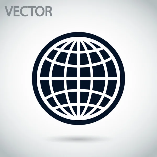 Globe-icoon — Stockvector