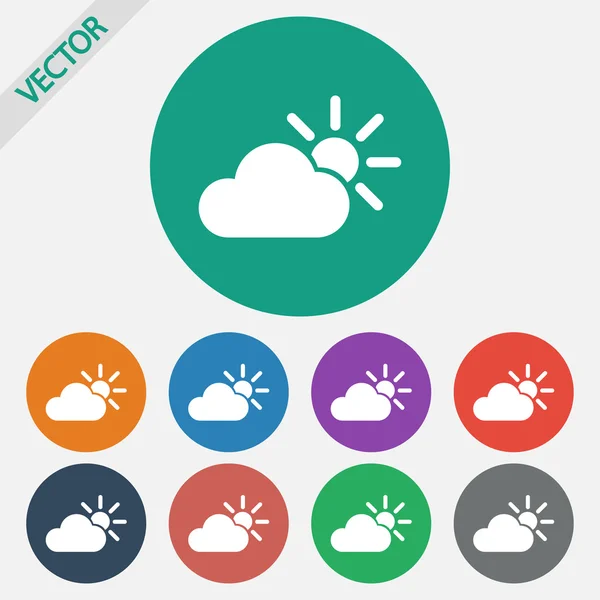 Weather Web icon — Stock Vector