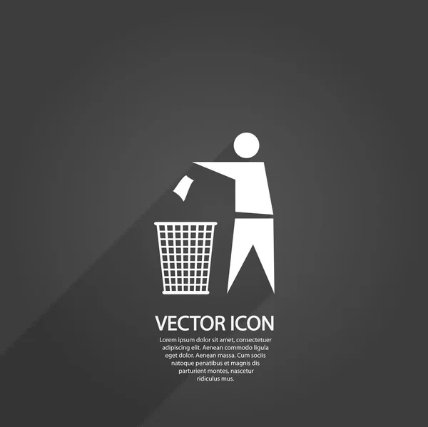 Reciclaje Signo Etiqueta icono — Vector de stock