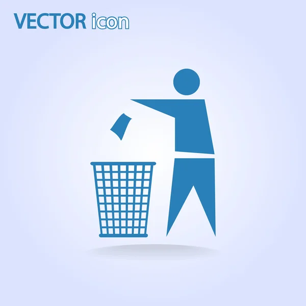 Recyclage signe étiquette icône — Image vectorielle
