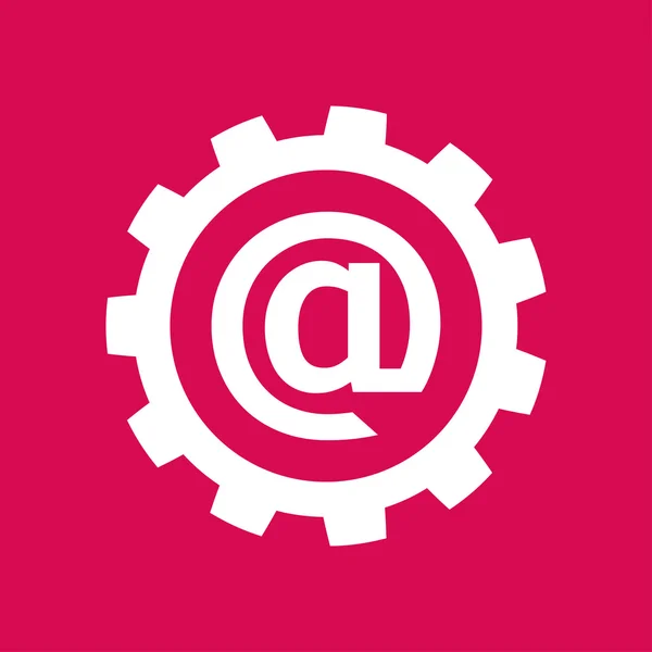 Parameter einstellen, Internet-Icon per E-Mail — Stockvektor