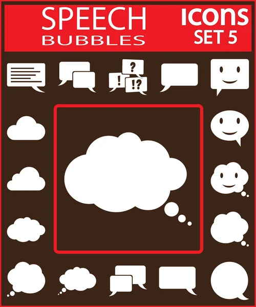 Icone del discorso della bolla — Vettoriale Stock