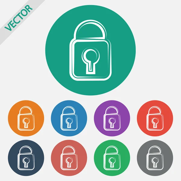 Lock icon — Stock Vector