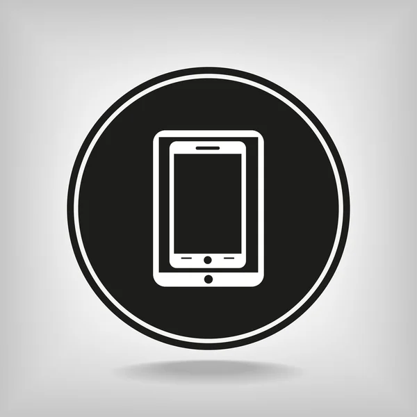 Nowoczesny cyfrowy tablet pc z zdejmowany smartphone ikona — Wektor stockowy