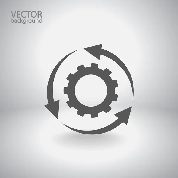 Nastavení parametrů, šipkový ikonu — Stockový vektor