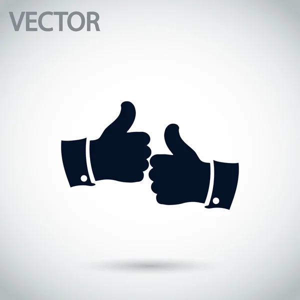 Большой палец вверх иконки — стоковый вектор