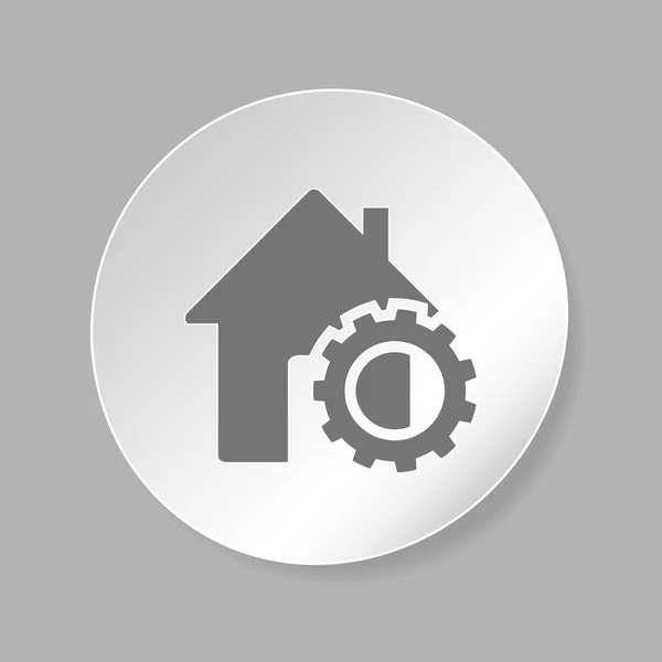 Parameters instellen, huisje — Stockvector