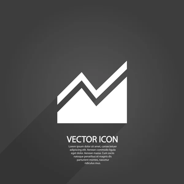 Infografía, icono del gráfico — Vector de stock