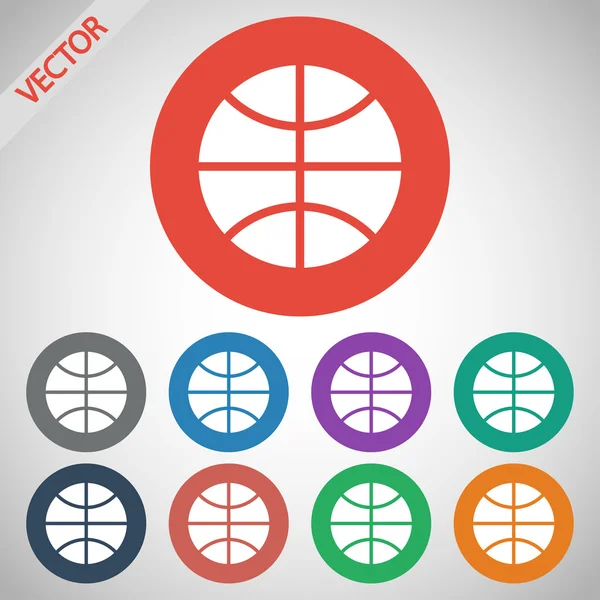 Basketbal pictogram — Stockvector