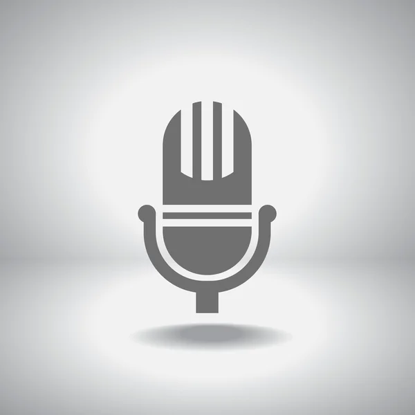 Icône de microphone — Image vectorielle