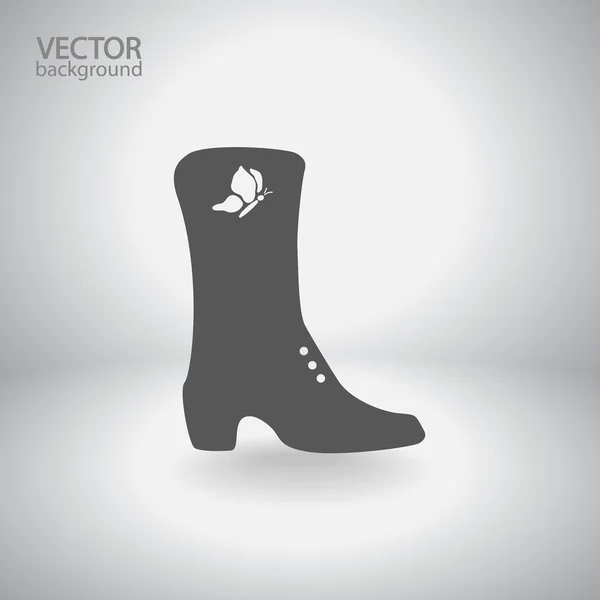 Ícone de sapatos femininos — Vetor de Stock