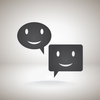 Gülümseyen baloncuk simgesi