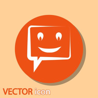 Gülümseyen baloncuk simgesi