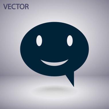 Gülümseyen baloncuk simgesi