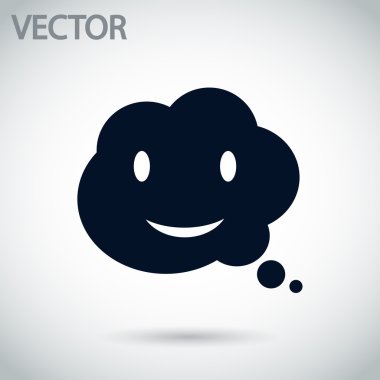 Gülümseyen baloncuk simgesi