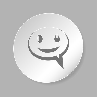 Gülümseyen baloncuk simgesi