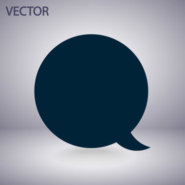 komik konuşma balonu simgesinin