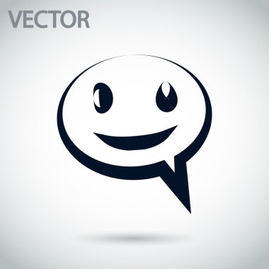 Gülümseyen baloncuk simgesi