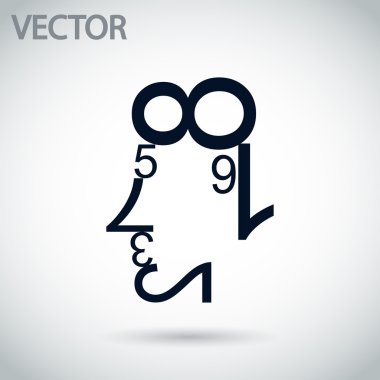 Verileri şekiller insan yüzü.