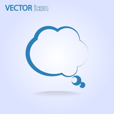 komik konuşma balonu simgesinin