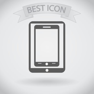 Modern dijital tablet pc ile mobil akıllı telefon simgesi