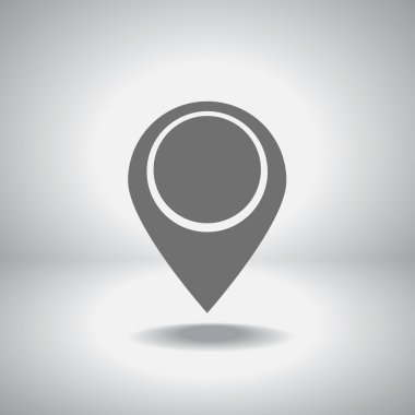 harita işaretçisi düz simgesi