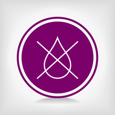 su damla yasak simgesi