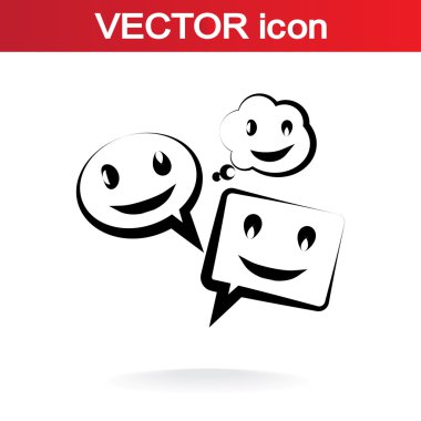 Gülümseyen baloncuk simgesi