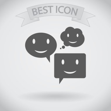 Gülümseyen baloncuk simgesi