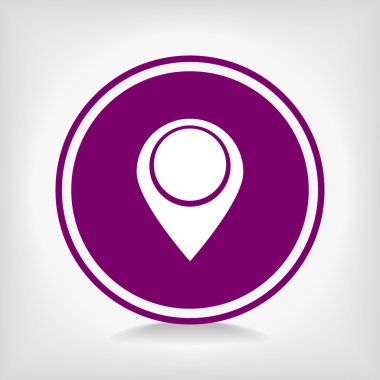 harita işaretçisi düz simgesi