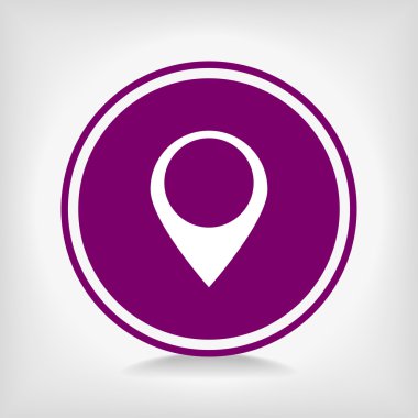 harita işaretçisi düz simgesi