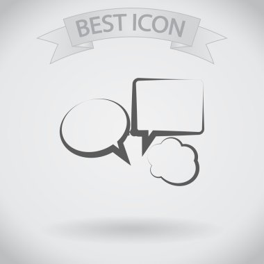 konuşma balonları simgesi