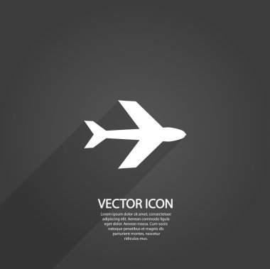 Airplane icon clipart