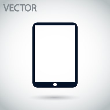 Modern dijital tablet pc simgesi