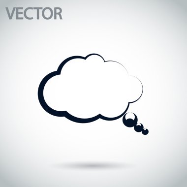 komik konuşma balonu simgesinin