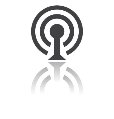 Kablosuz ağ wifi simgesi simgesi