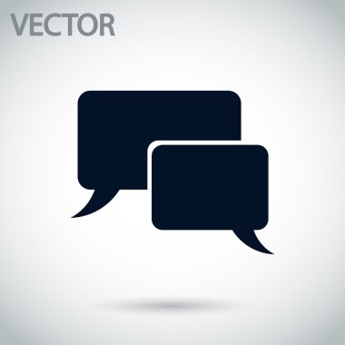 konuşma balonu simgeleri simge siyah