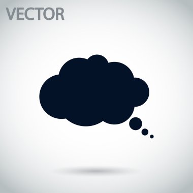 komik konuşma balonu simgesinin